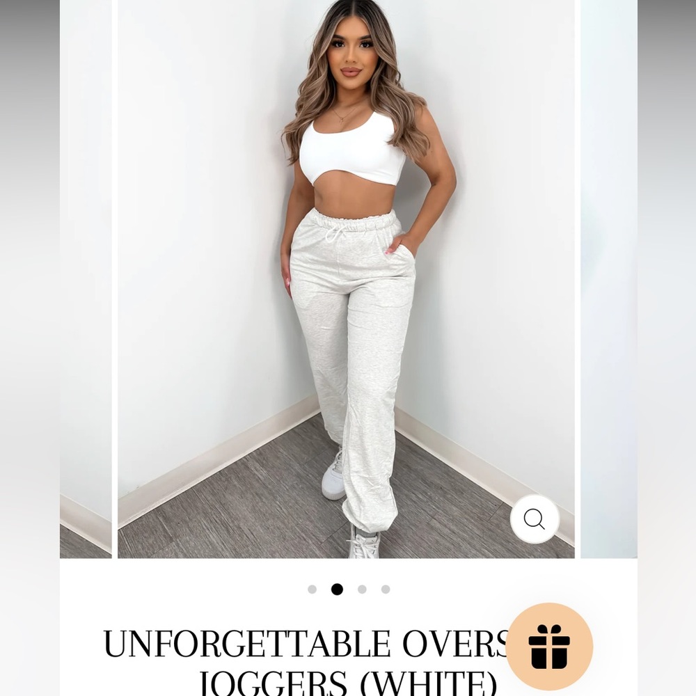 NWT Oversized joggers light gray